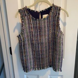 Anthropologie Tweedy Sleeveless Top